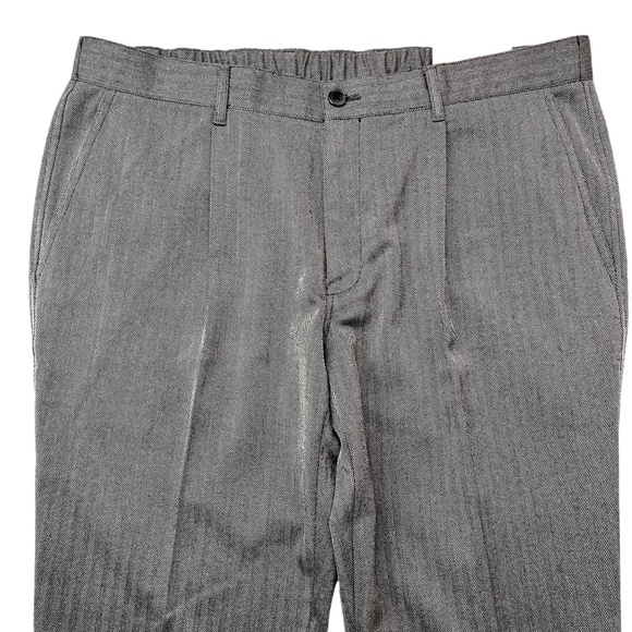 Men’s Herringbone Pleated Suit Pants XL INC International Concepts - Picture 8 of 13